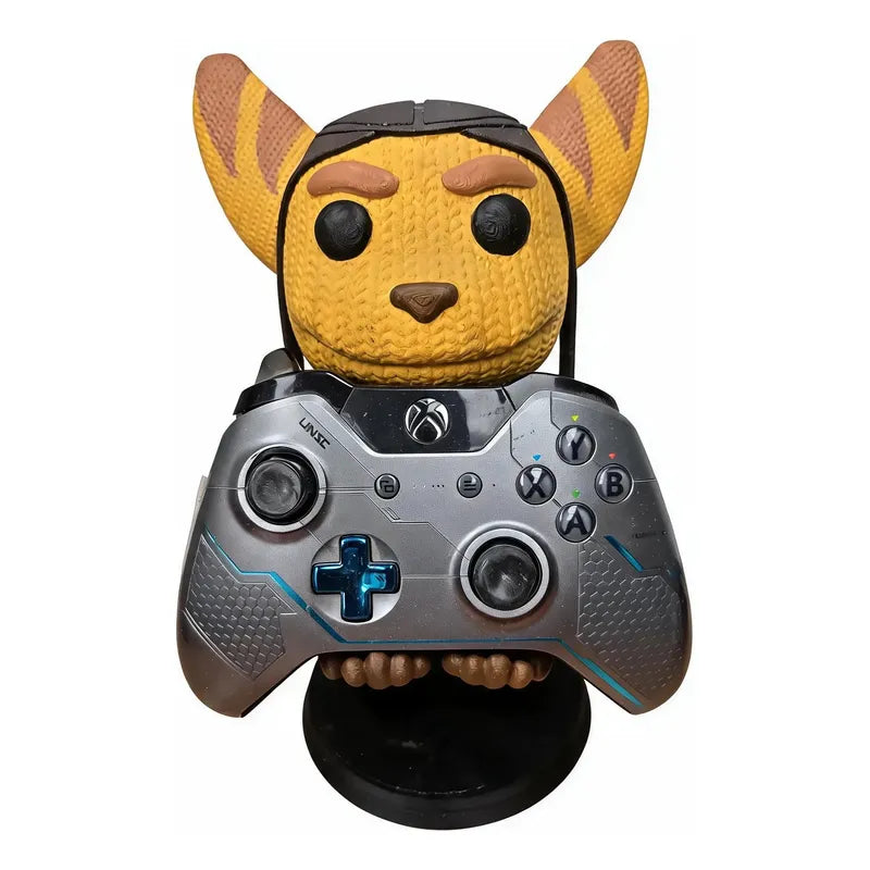 Soporte Control Play Xbox O Celular Ratchet And Clank Naranja Claro