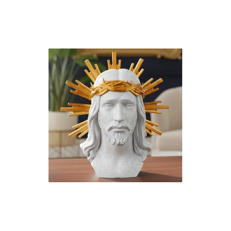 Figura Busto De Jesucristo Jesús De Nazareth Blanco