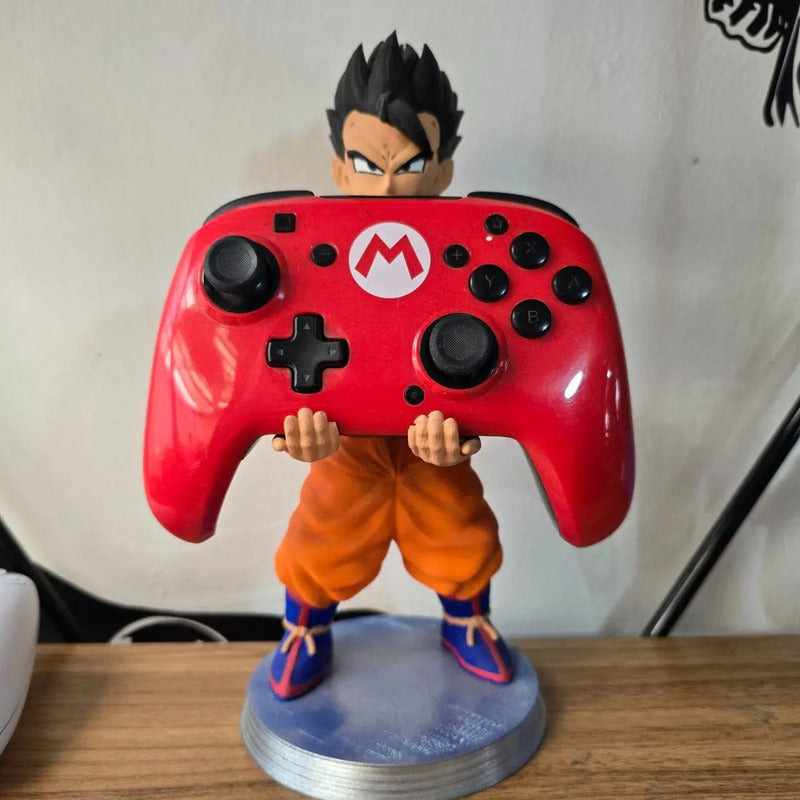 Soporte Control Play Xbox O Celular Gohan Dragon Ball Z Naranja
