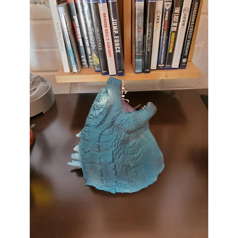 Cabeza De Godzilla Azul