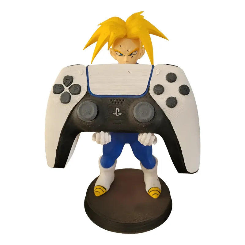 Soporte Control Play Xbox O Celular Trunks Dragon Ball Verde Oscuro