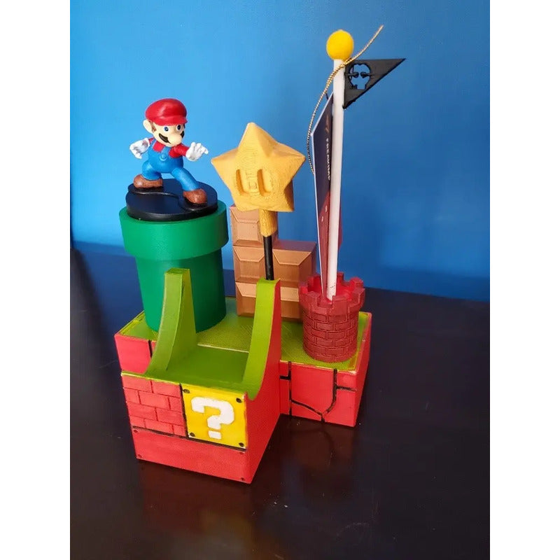 Soporte Para Control Nintendo Swich Y Amiibo Con Mario