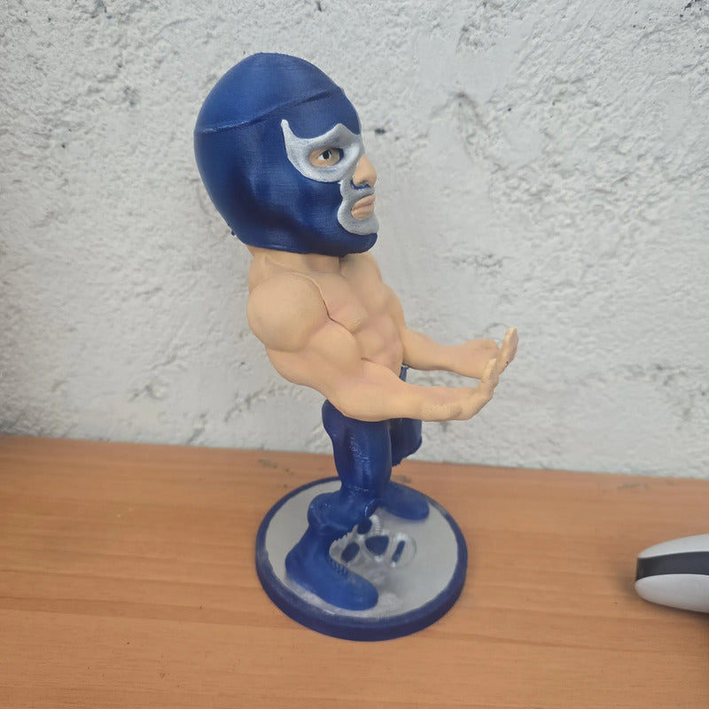 Soporte Para Control Play Xbox O Cel Blue Phanter Lucha Libr Azul