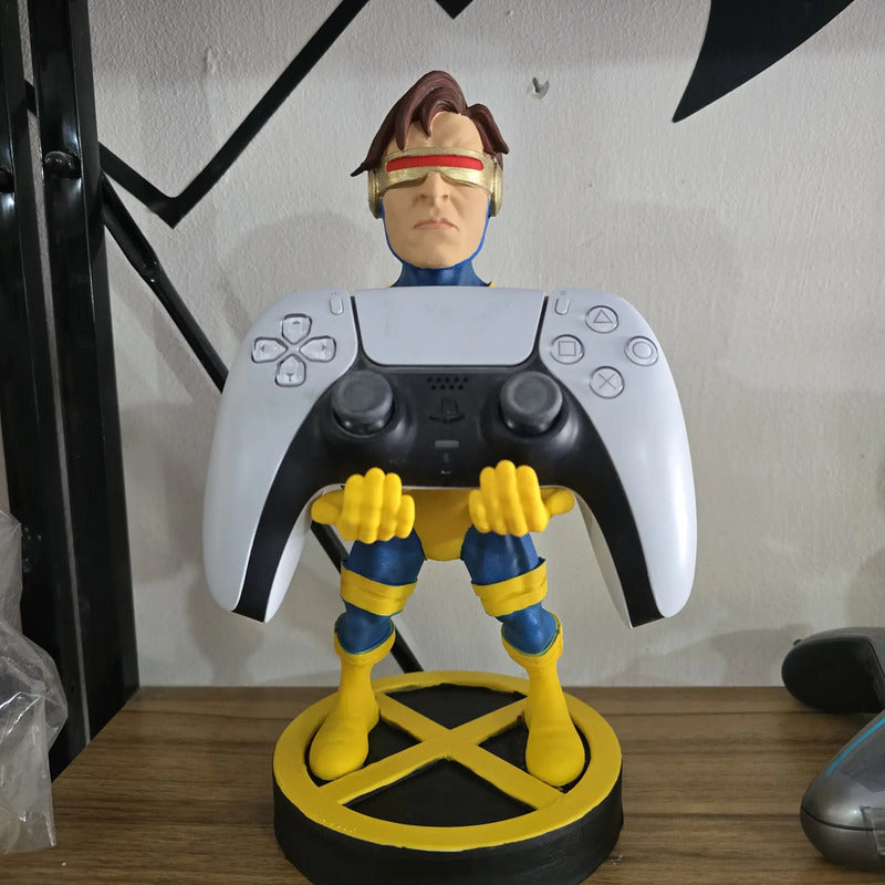 Soporte Para Control Play Xbox O Cel Cyclops X Men Azul