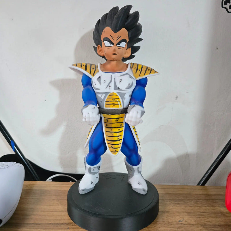 Soporte Para Control Play Xbox Cel Vegeta Scouter Dragon Bal Azul