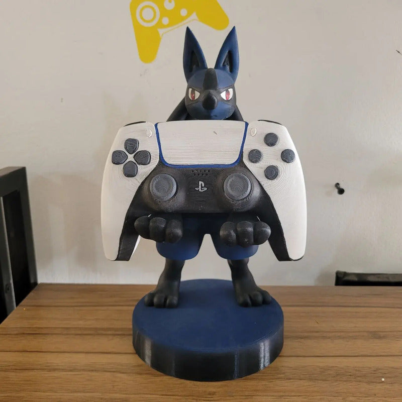 Soporte Para Control Xbox Play O Celular De Lucario Azul