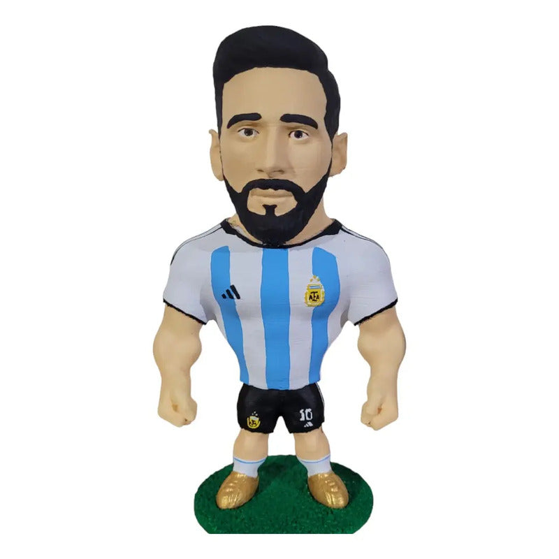 Figura De Futbolista Fuertecito Messi Con Argentina