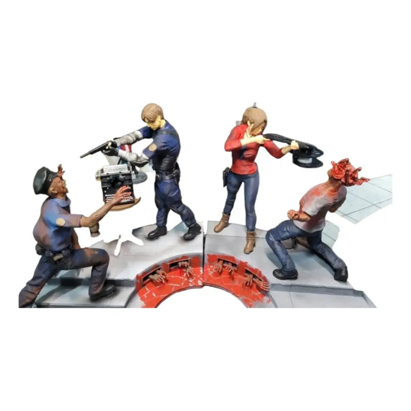 Diorama Residente Evil 3  Leon Kennedy Claire Redfield