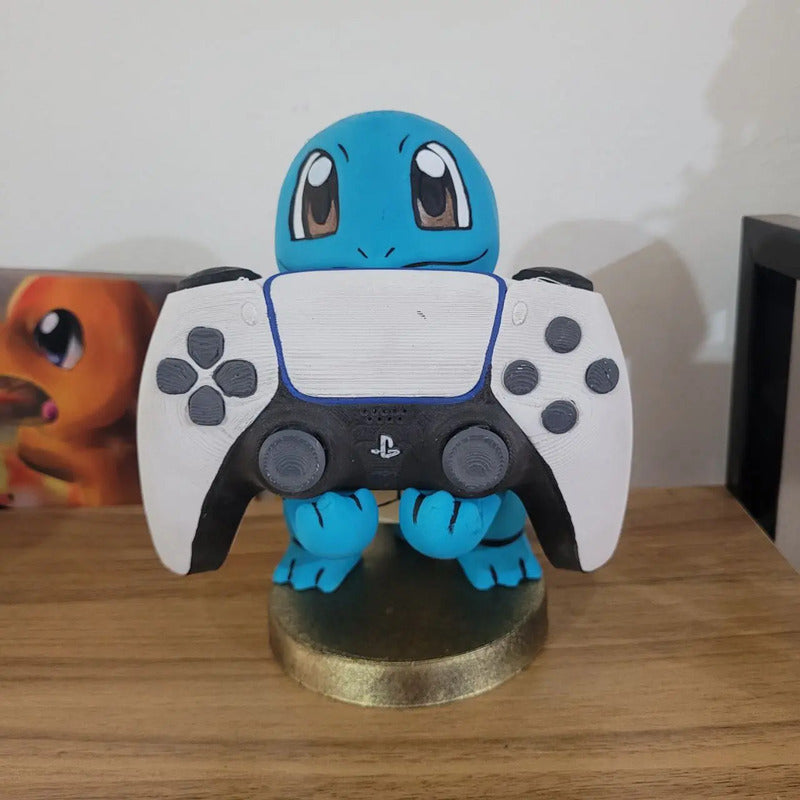 Soporte Para Control  Ps4, Xbox Y Celular Pokémon Squirtle Celeste