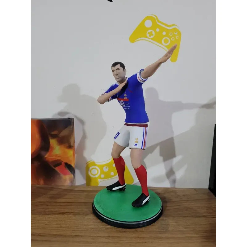 Figura De Futbolista Zidane Con Francia
