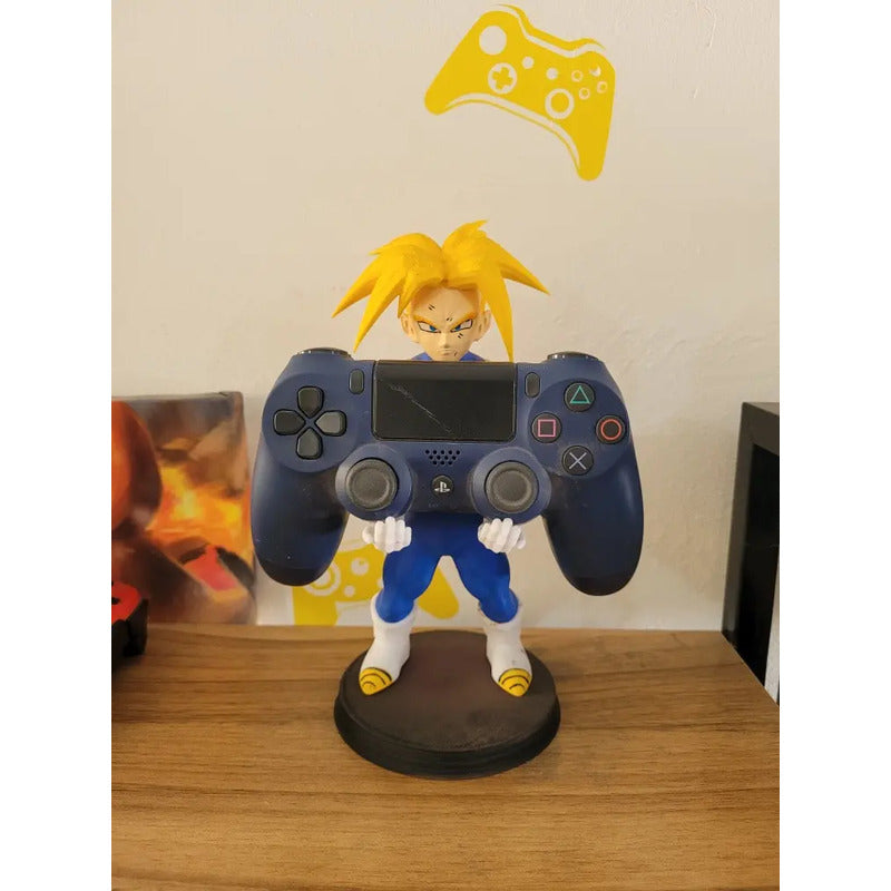 Soporte Control Play Xbox O Celular Trunks Dragon Ball Verde Oscuro