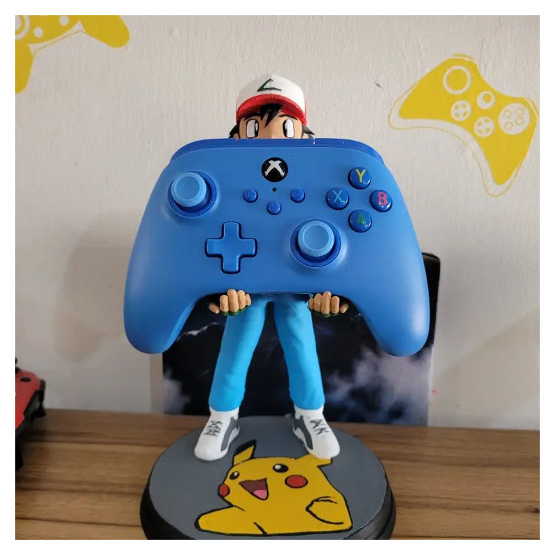 Soporte Control Play Xbox O Celular Ash Ketchum  Azul