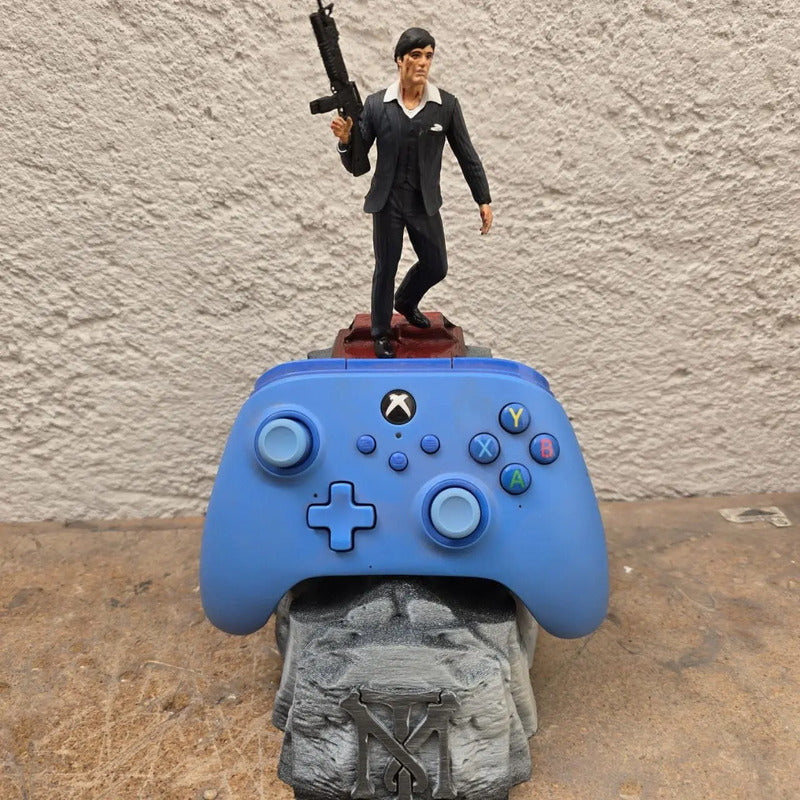 Soporte Para Control De Xbox, Play Y Celular De Scar Face Negro