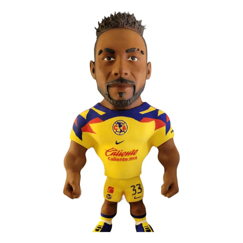Figura De Futbolista Fuertecito Julian Quiñones Con America