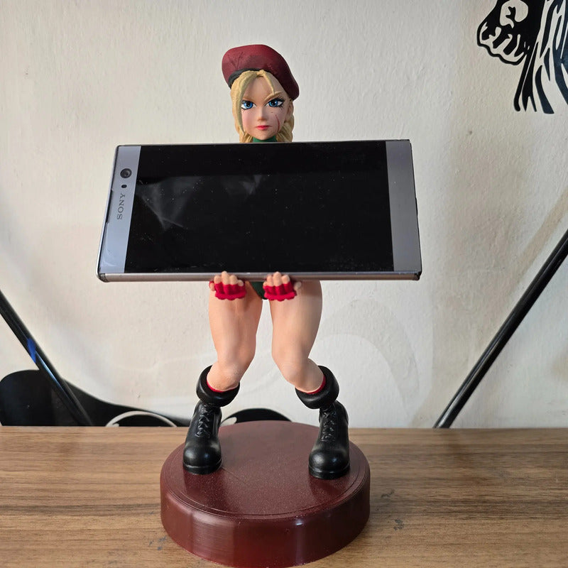 Soporte Para Control Play Xbox O Cel Cammy Street Fighter Verde
