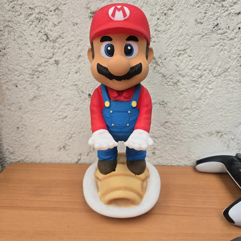 Soporte Para Control Xbox Play Nintendo O Celular Mario Bros Rojo