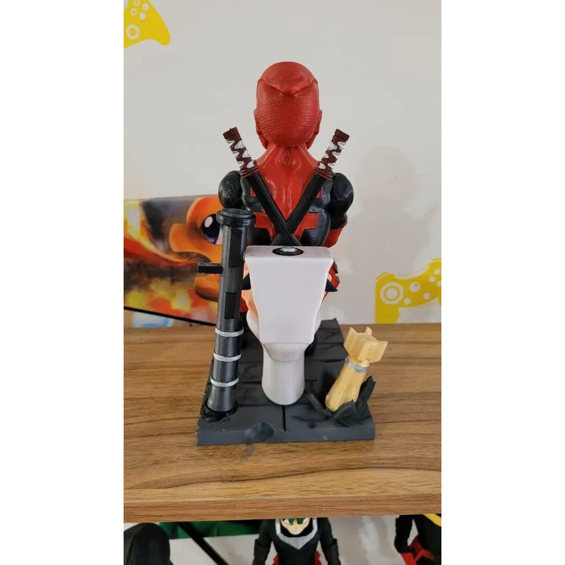 Soporte Control Play Xbox O Celular Deadpool Sentado