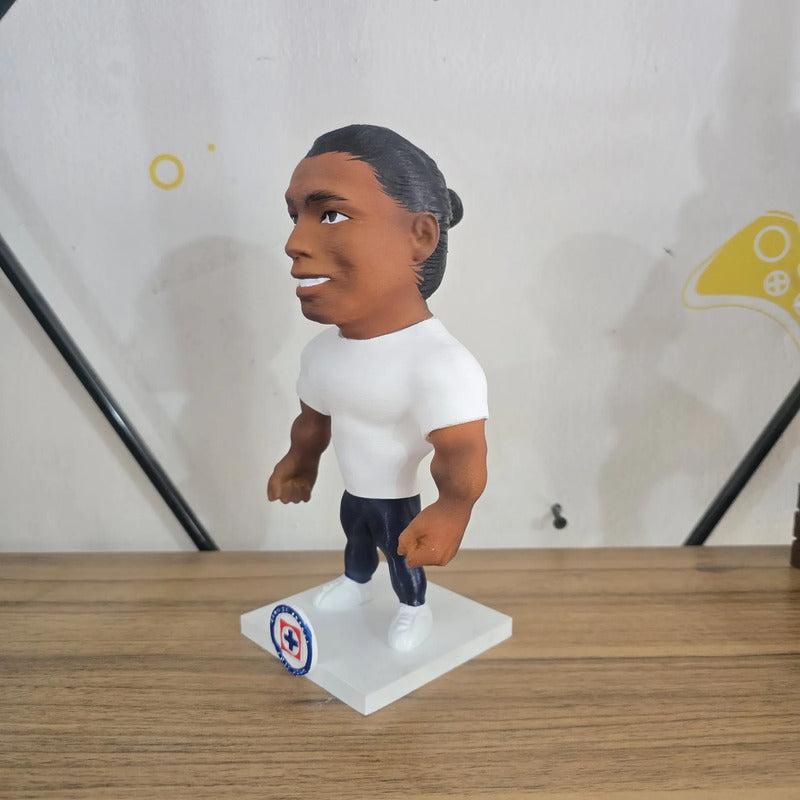 Figura De Futbolista Fuertecito Joel Huiqui Cruz Azul