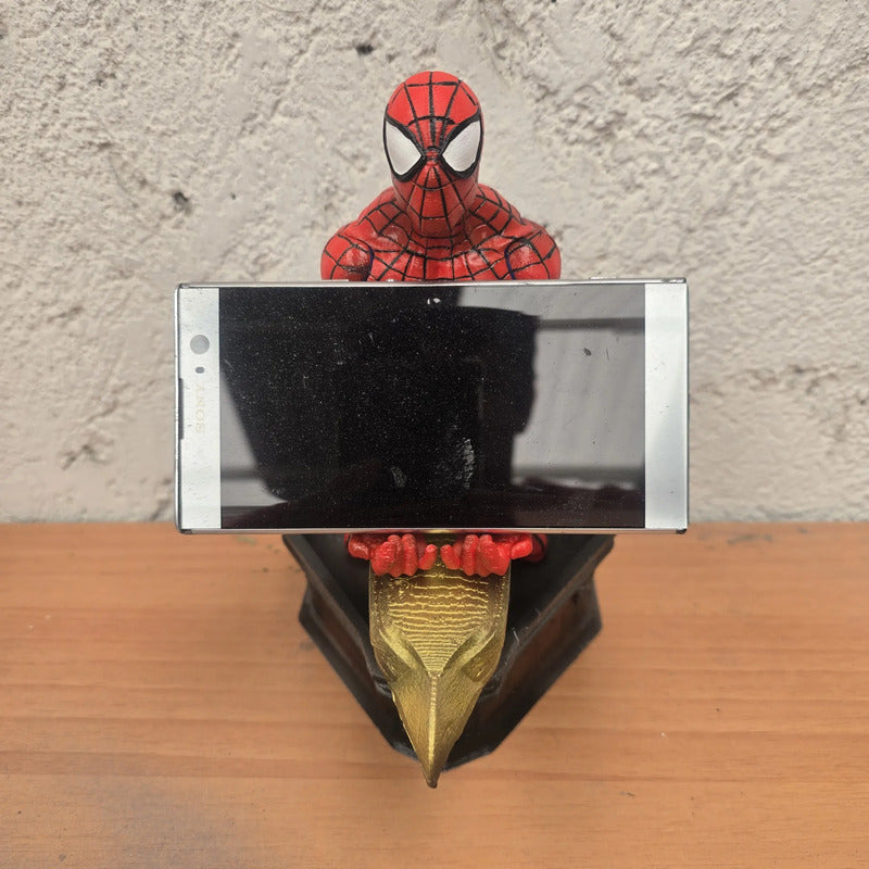 Soporte Para Controles Xbox Play O Celular Spiderman V2 Rojo