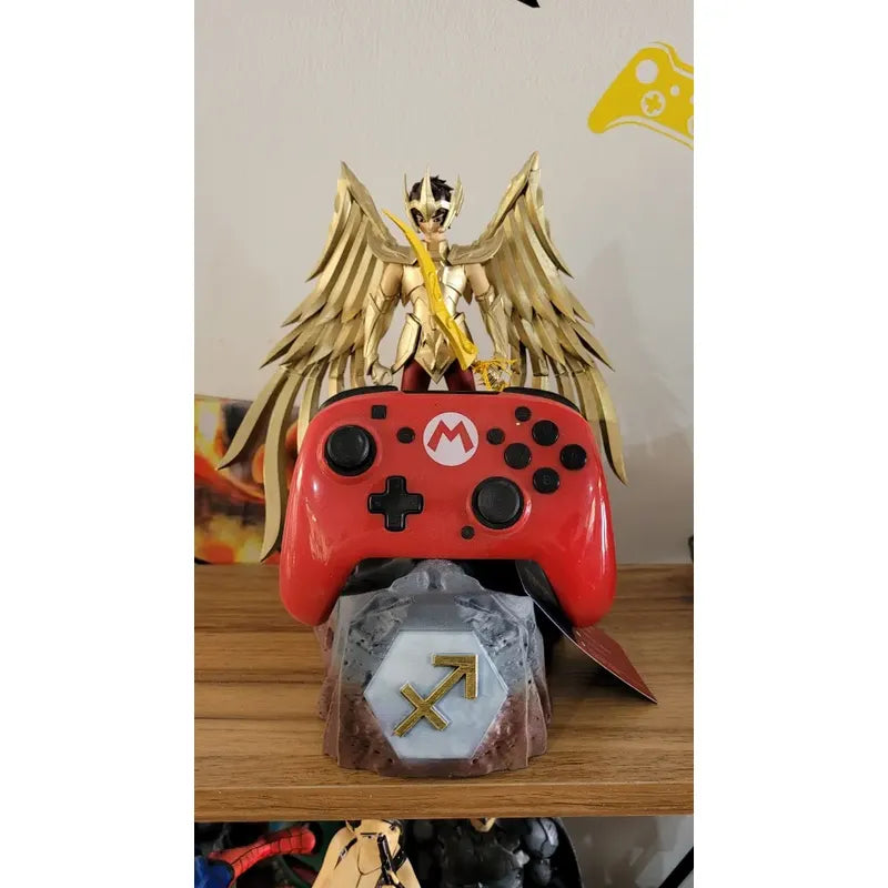 Soporte Control Play O Xbox Aioros Caballeros Del Zodiaco  Negro
