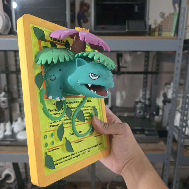 Cuadro De Venusaur Verde Verde Musgo