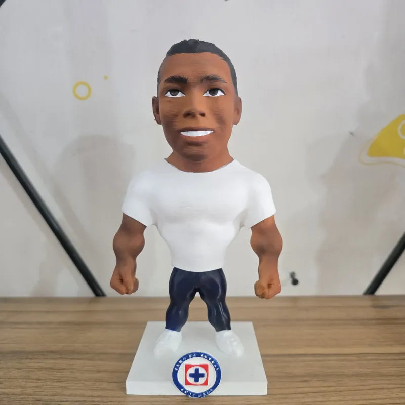 Figura De Futbolista Fuertecito Joel Huiqui Cruz Azul