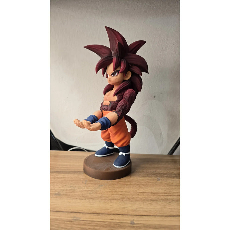 Soporte Para Control Play Xbox Cel Goku Super Saiyajin 4 Dai Rojo