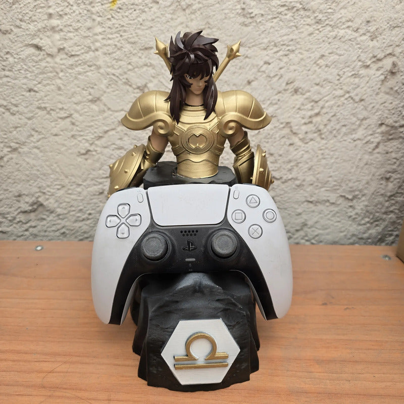 Soporte Control Play O Xbox Dokho De Libra Caballeros Z Dorado
