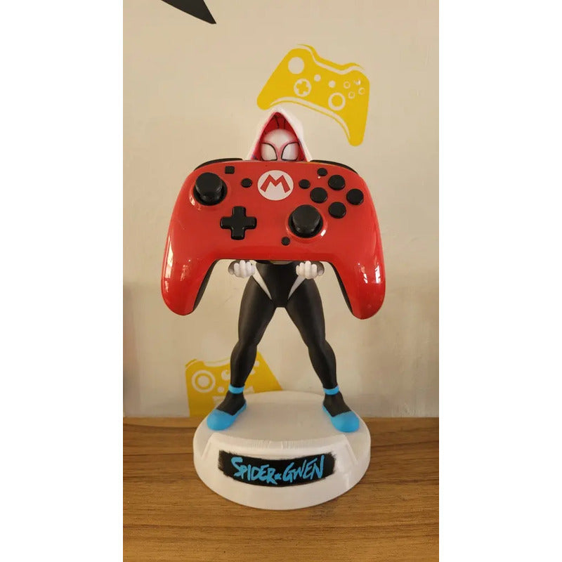Soporte Control Play Xbox Switch O Cel Spider Gwen Spiderman