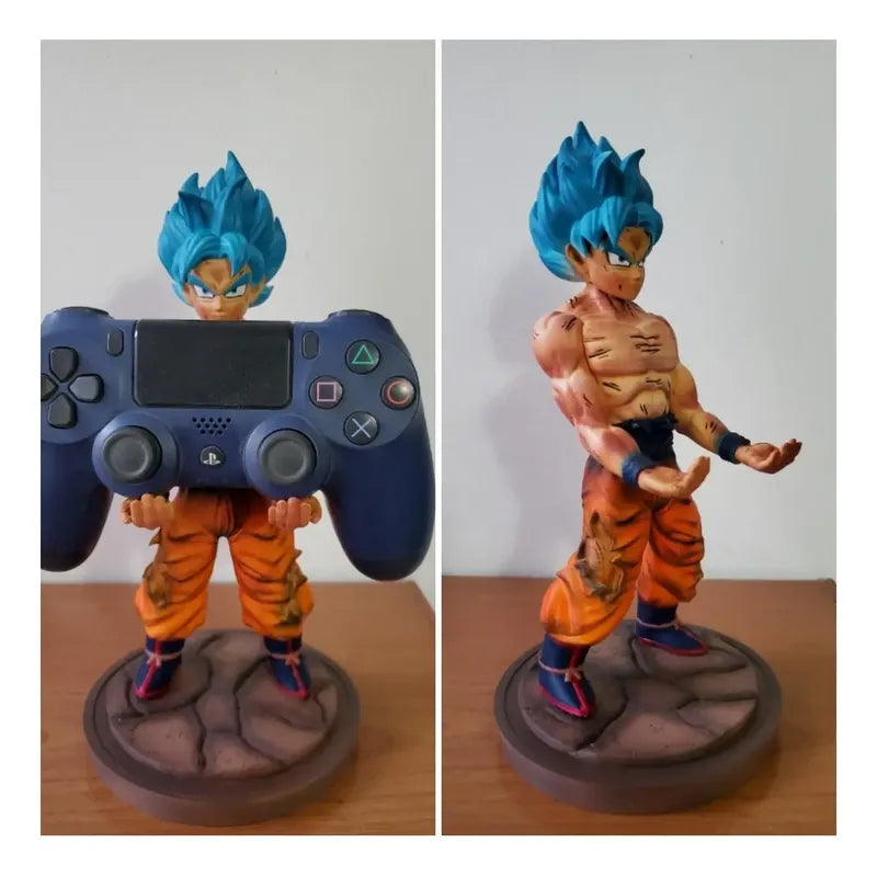 Soporte Control Play Xbox O Cel Goku 3 Cabezas Dragon Ball