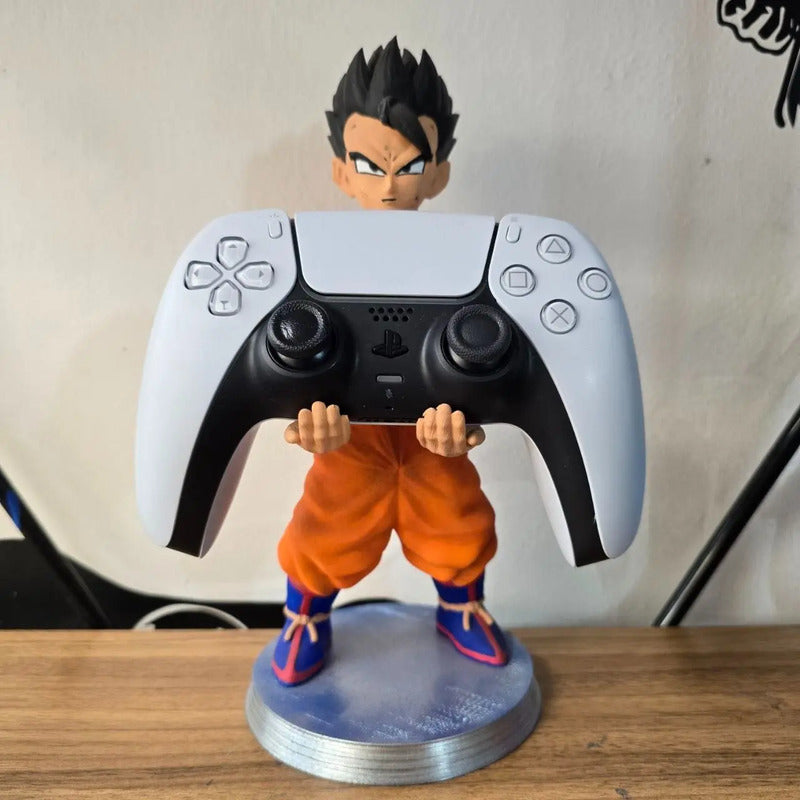 Soporte Control Play Xbox O Celular Gohan Dragon Ball Z Naranja