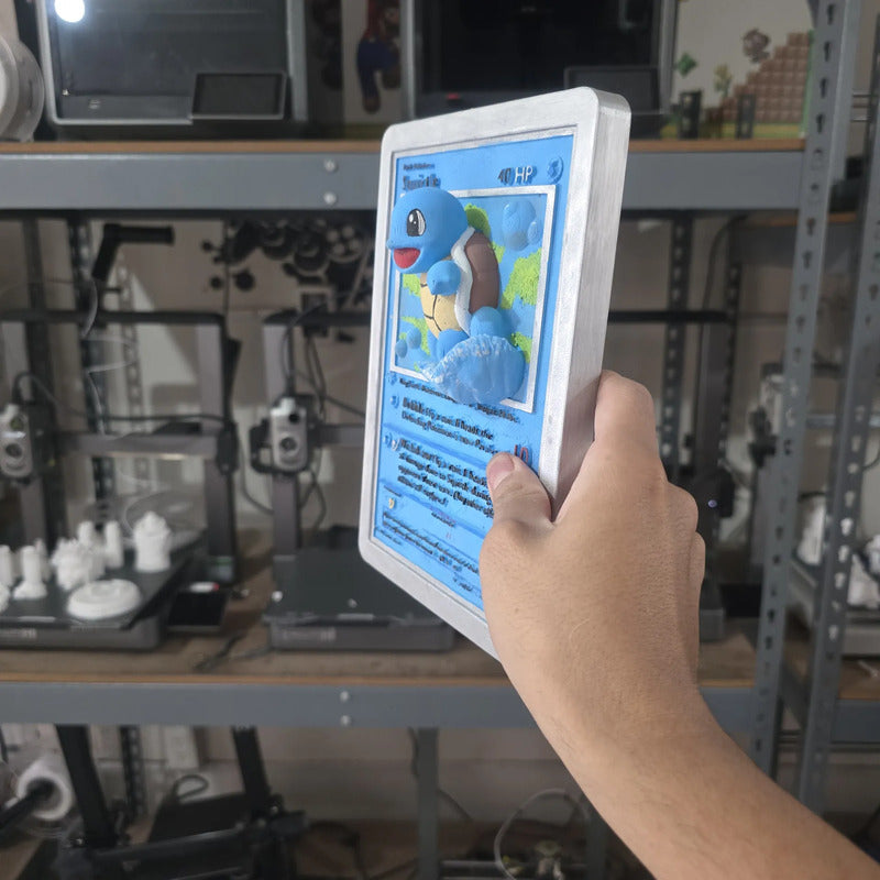 Cuadro De Squirtle Azul Claro