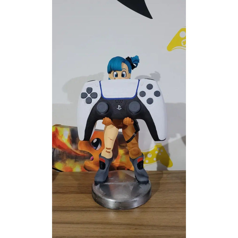 Soporte Control Play Xbox O Celular Bulma Dragon Ball Verde Oscuro