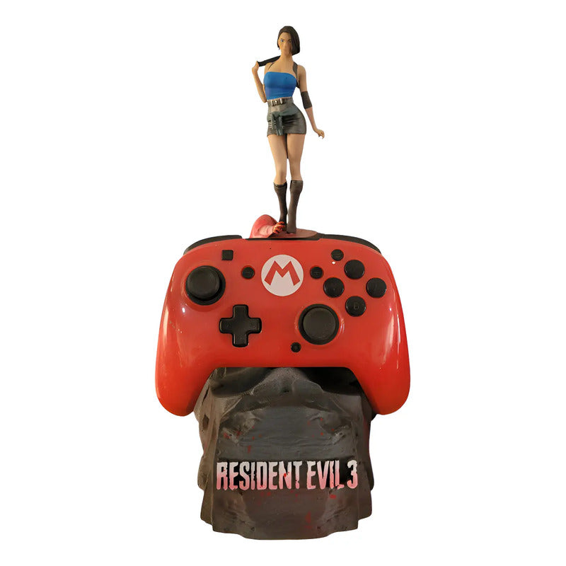 Soporte Para Control Xbox O Play Jill Valentine Resident Azul Acero