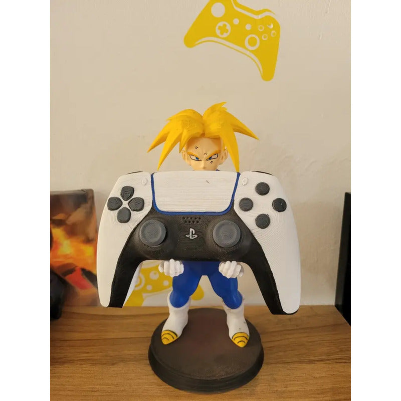 Soporte Control Play Xbox O Celular Trunks Dragon Ball Verde Oscuro
