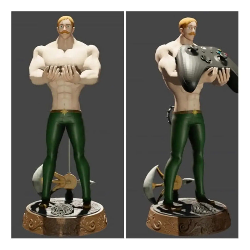 Soporte Control Play Xbox O Cel Escanor 7 Pecados Capitales Verde