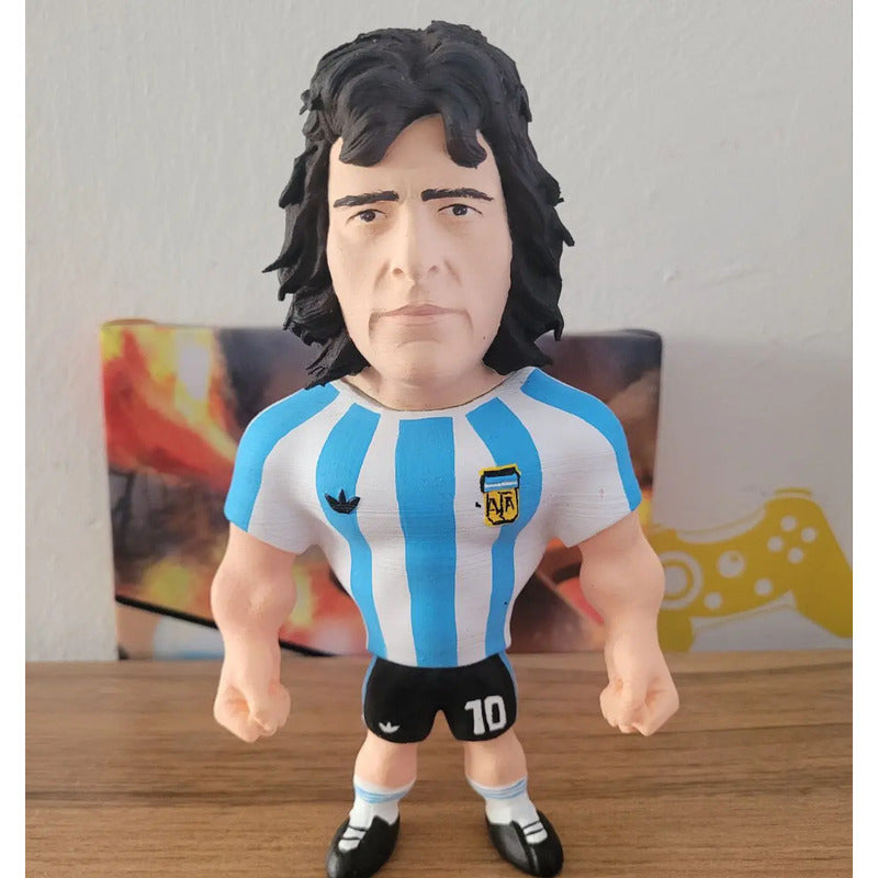 Figura De Futbolista Fuertecito Mario Kempes