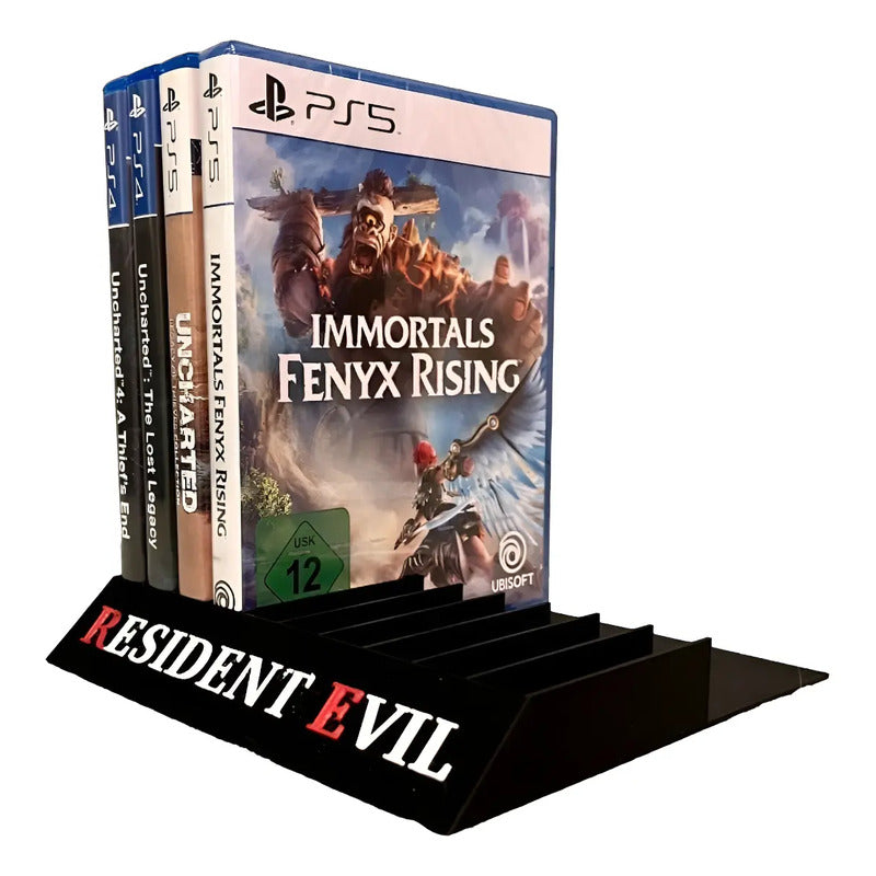 Soporte Para Juegos Play Xbox Resident Evil  Negro