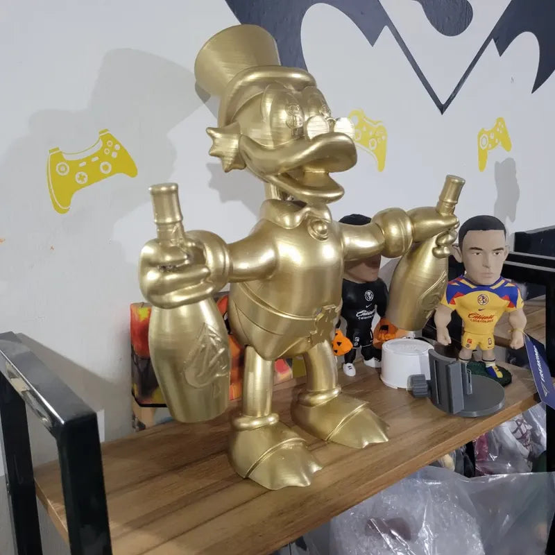 Figura De Rico Mcpato Dorado 30 Cm