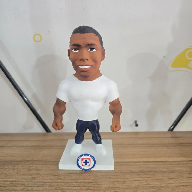 Figura De Futbolista Fuertecito Joel Huiqui Cruz Azul