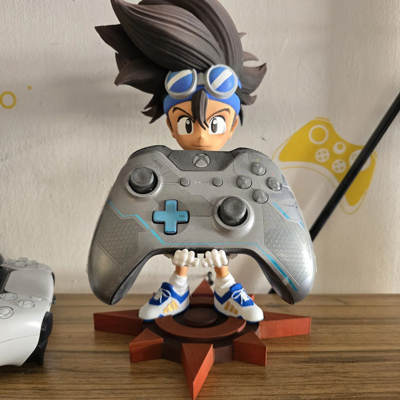 Soporte Para Control Play Xbox O Cel Tai Digimon Azul