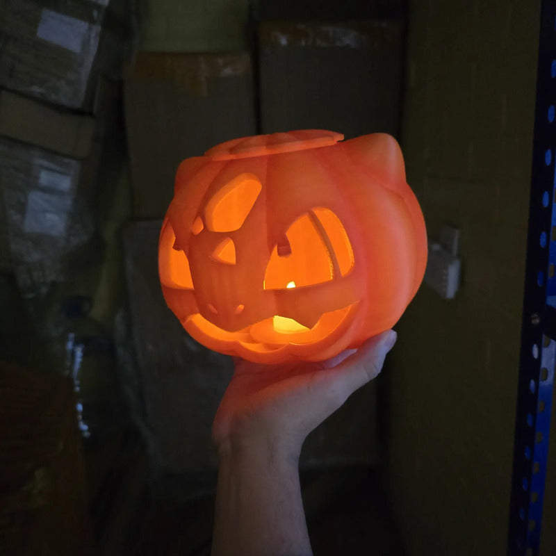 Lampara Hallowen De Calabaza Bulbasaur Amarillo