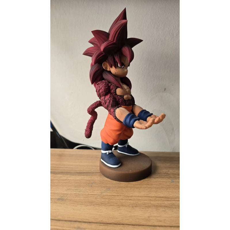 Soporte Para Control Play Xbox Cel Goku Super Saiyajin 4 Dai Rojo