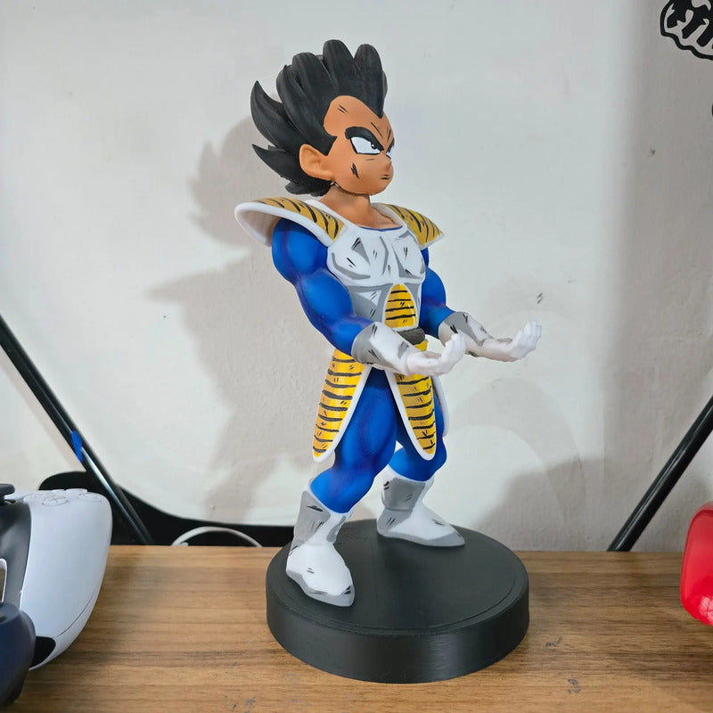 Soporte Para Control Play Xbox Cel Vegeta Scouter Dragon Bal Azul