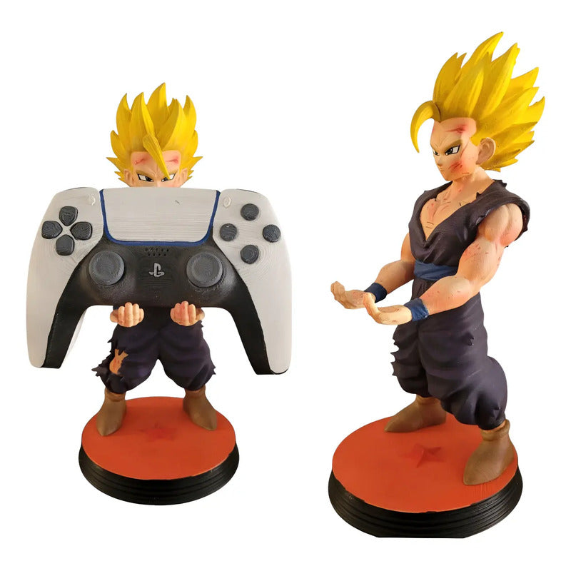 Soporte Para Control Play Xbox O Celular Gohan Dragon Ball Z Violeta Oscuro