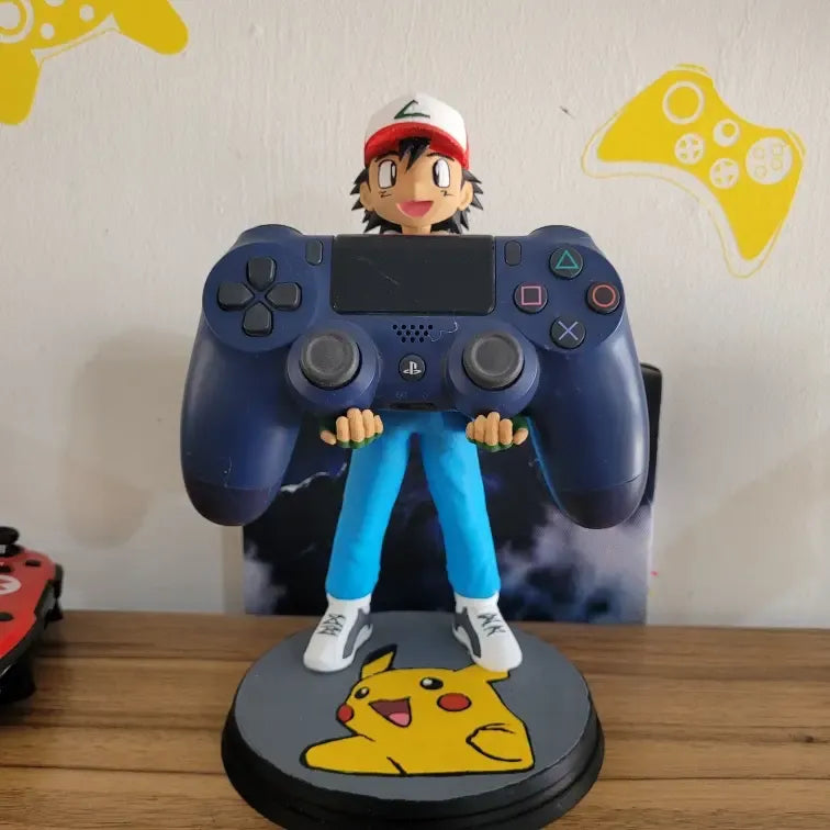 Soporte Control Play Xbox O Celular Ash Ketchum  Azul
