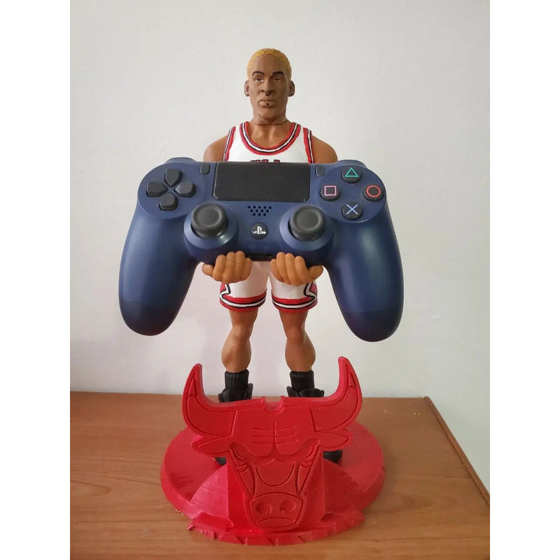 Soporte Control Play Xbox O Celular Dennis Rodman Bulls Blanco