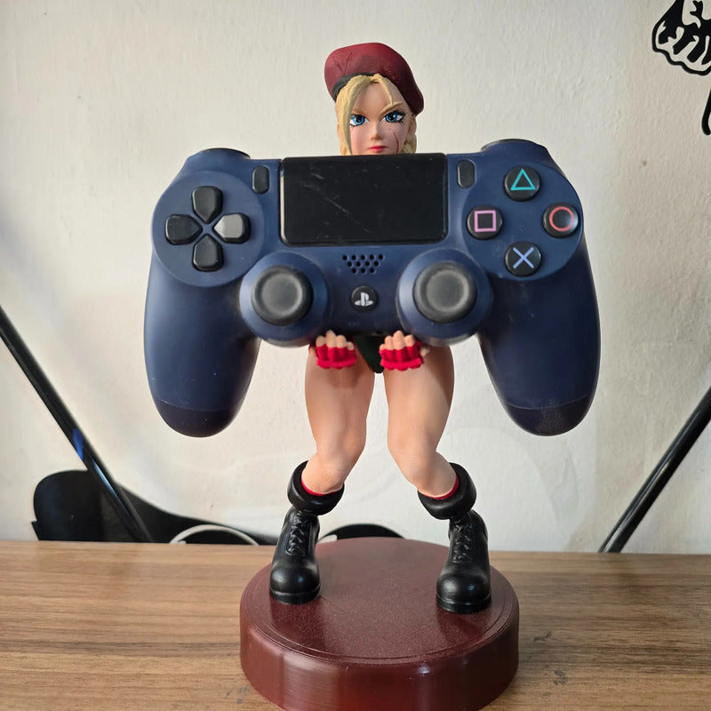 Soporte Para Control Play Xbox O Cel Cammy Street Fighter Verde