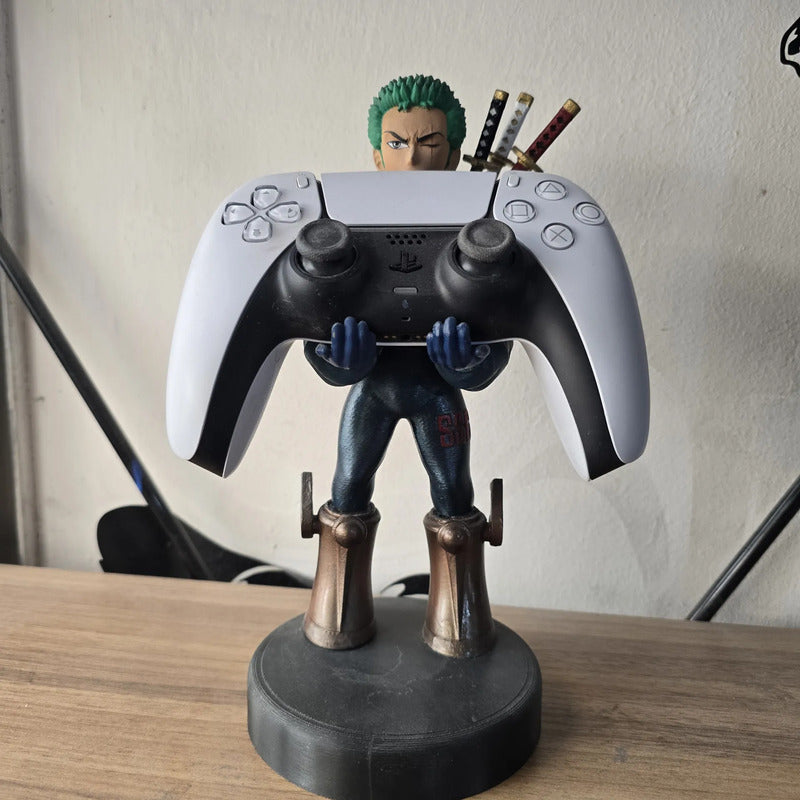 Soporte Para Control Play Xbox O Celular Zoro One Piece  Celeste