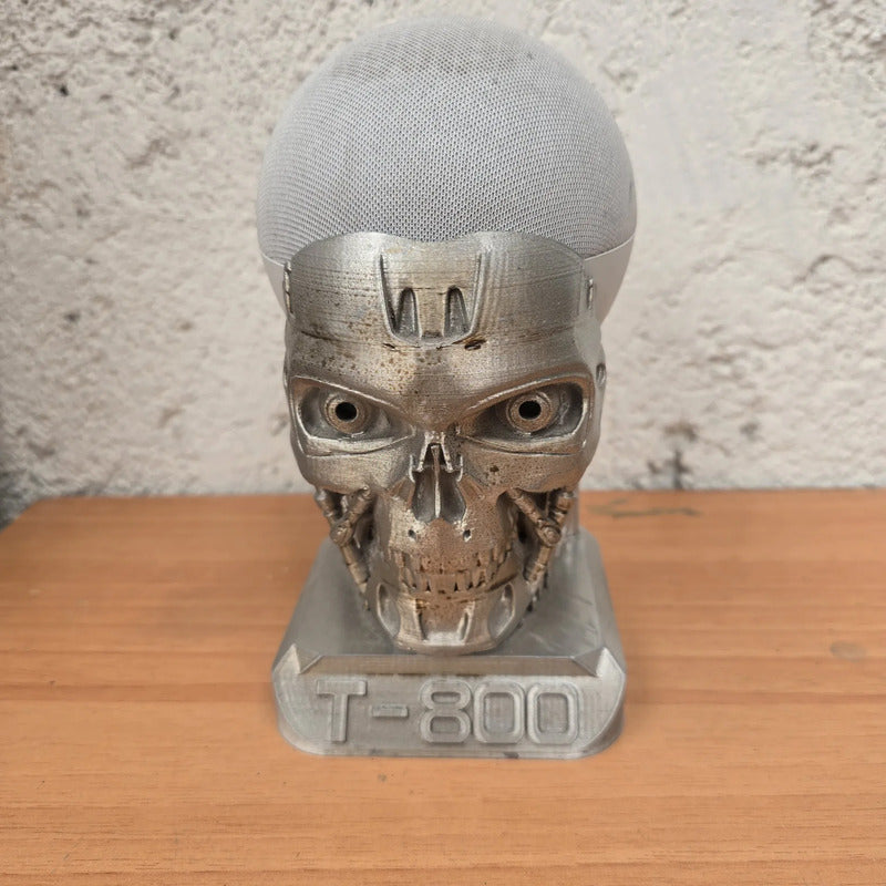 Soporte Alexa Echo 4 O 5 Terminator T 800 Gris